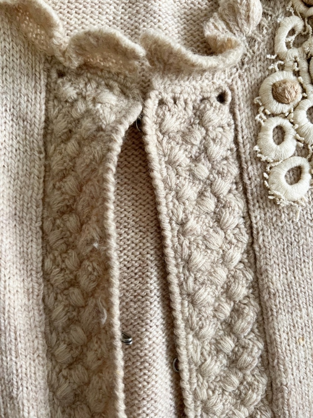 GORGEOUS Wool Cardigan | Anthropologie Stunning Embellishments - Picture 4 of 6